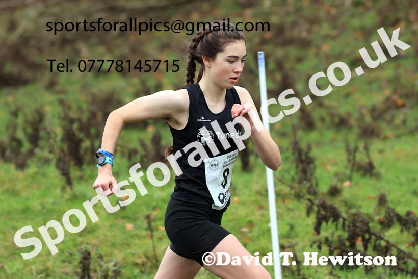 Womens under-17s and under-20s 2023 NECAA Cross Country Relays, Thornley Hall Farm, Peterlee, County Durham. Photo: David T. Hewitson/Sports for All Pics
